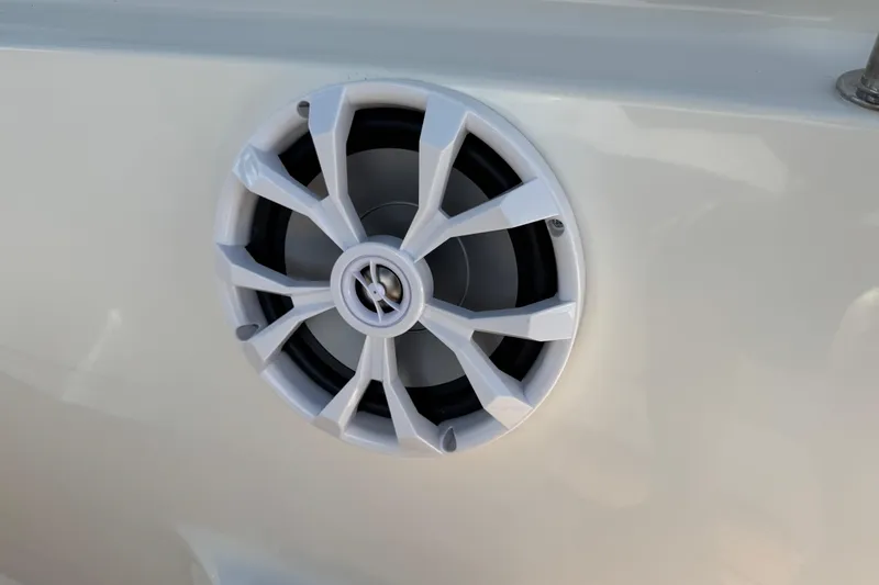 Slide: The Image of 2017 Key West 189 FS boat interior with cushioned seating and teak-style flooring. - 51