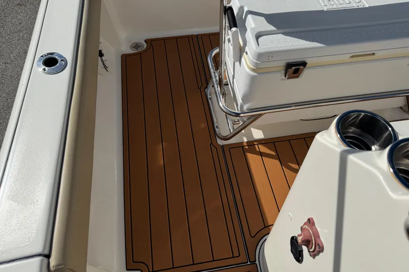 Slide: The Image of Stainless steel rod holders on 2017 Key West 189 FS boat deck. - 58