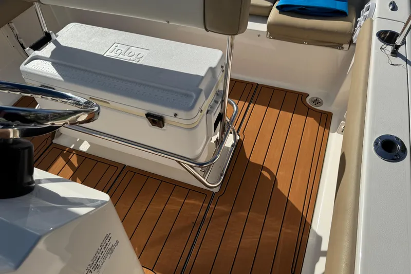 Slide: The Image of 2017 Key West 189 FS boat control panel with switch and socket. - 59