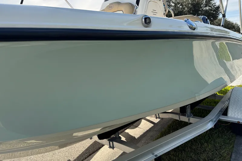 Slide: The Image of 2017 Key West 189 FS boat on trailer, side view. - 94