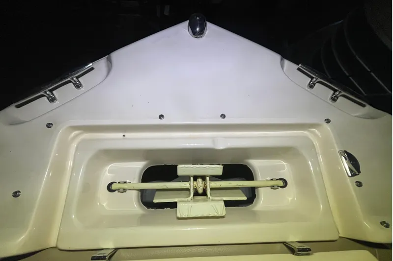 Slide: The Image of 2014 Grady-White Freedom 205 boat anchor compartment, top view. - 21