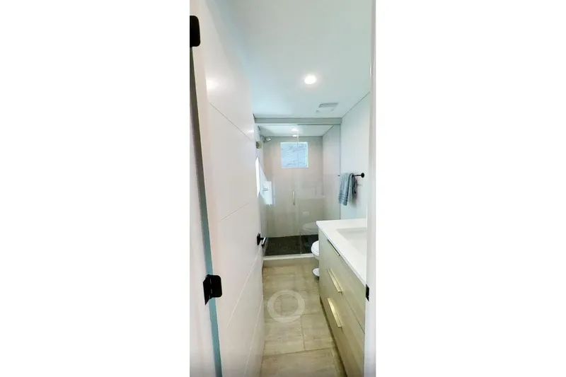 Slide: The Image of Modern bathroom in Adonia Radiance Share #3, 2022 model, featuring sleek design and neutral tones. - 13