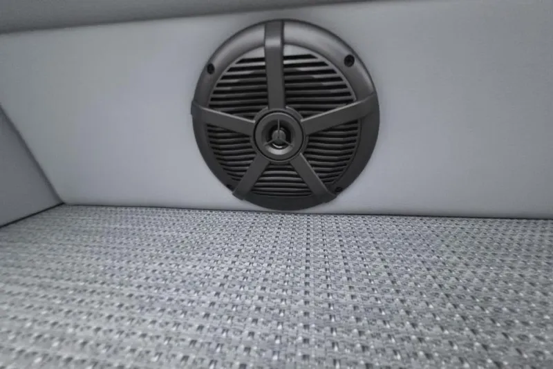 Slide: The Image of Speaker detail in 2026 Veranda Vista 22RC boat interior. - 11
