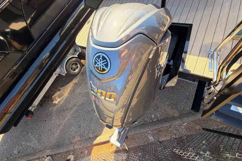 Slide: The Image of 2026 Veranda VR 235 L boat with powerful outboard motor, viewed from above. - 18