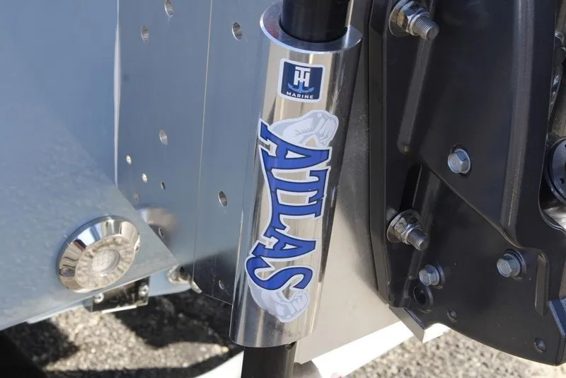 Slide: The Image of Close-up of Atlas marine equipment on a 2026 Skeeter SX221 boat. - 16