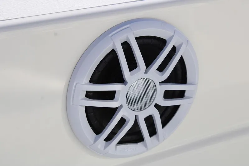 Slide: The Image of White speaker grille on 2026 Skeeter SX221 boat. - 20