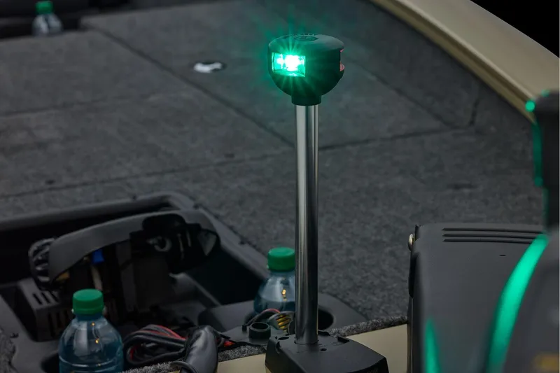 Slide: The Image of Manufacturer Provided Image: 2026 Tracker Pro Team 175 boat interior with green navigation light and accessories. - 34