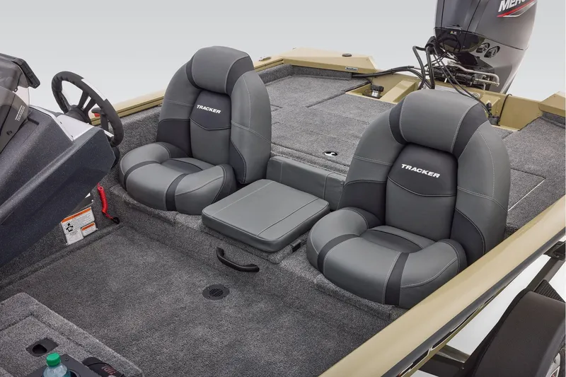 Slide: The Image of Manufacturer Provided Image: 2026 Tracker Pro Team 175 boat interior with plush seating and modern design. - 50