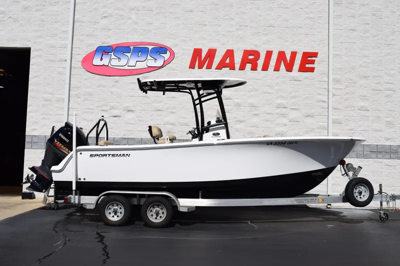 The Image of 2017 Sportsman Open 232 Center Console boat on trailer at GSPS Marine. - 1