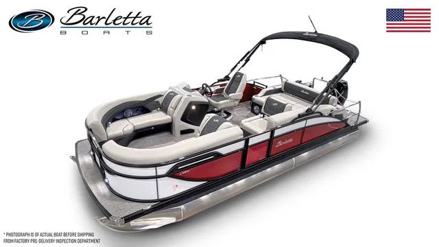 The Image of 2026 Barletta Boats Cabrio 22U pontoon with sleek design and comfortable seating. - 1