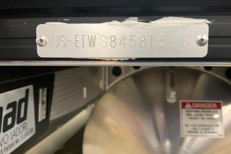 Slide: The Image of Hull identification number on a 2026 Bennington 22 SSRSE boat. - 4