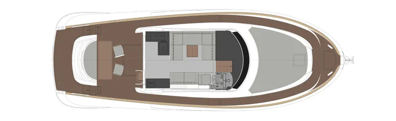 Slide: The Image of Top view layout of 2024 Solaris Power 48 Lobster yacht. - 16