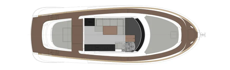 Slide: The Image of Top view layout of 2024 Solaris Power 48 Lobster yacht. - 17