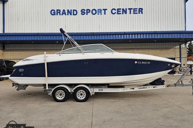Slide: The Image of 2007 Cobalt 252 boat on trailer at Grand Sport Center. - 3