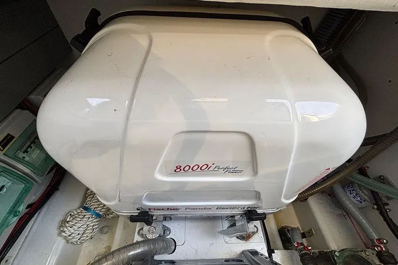 Slide: The Image of Fischer Panda generator in 2023 Beneteau Antares 11 boat engine room. - 37