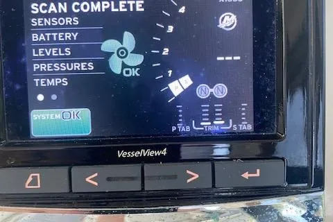 Slide: The Image of Close-up of a VesselView4 display on a 2017 Boston Whaler 270 Vantage boat. - 18