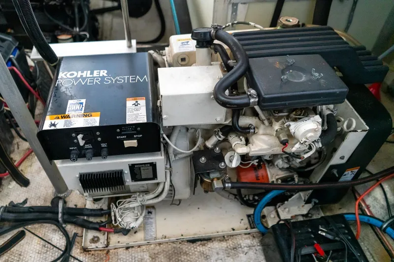 Slide: The Image of Kohler power system in 1997 Harbor Master Stolkraft boat engine room. - 57