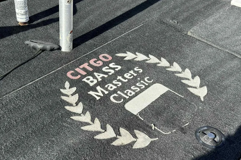 Slide: The Image of 2003 Skeeter ZX200 boat deck with Citgo Bass Masters Classic logo. - 8