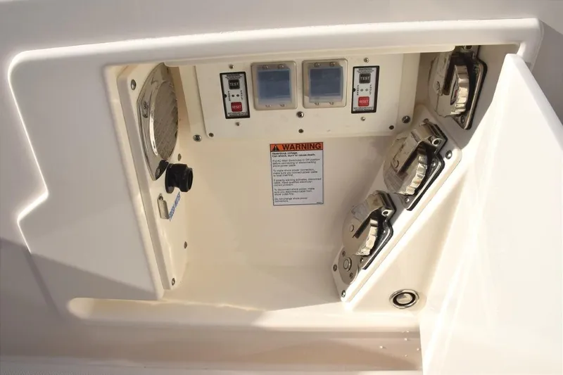 Slide: The Image of Shore power connection, cable TV, and dockside water - 39