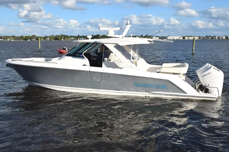 Slide: The Image of Great looking boat! Brooklyn Grey has a slight metallic tone. - 44