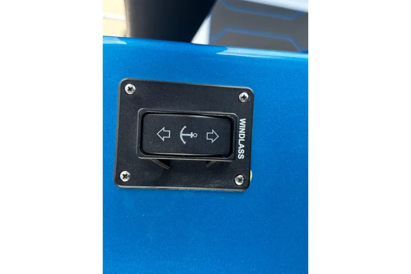 Slide: The Image of Windlass control switch on blue GSX 36, 2024 model. - 7