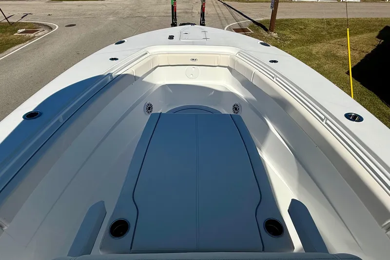 Slide: The Image of 2026 Sea Hunt Gamefish 30 Coffin Box boat interior, featuring spacious seating and sleek design. - 15