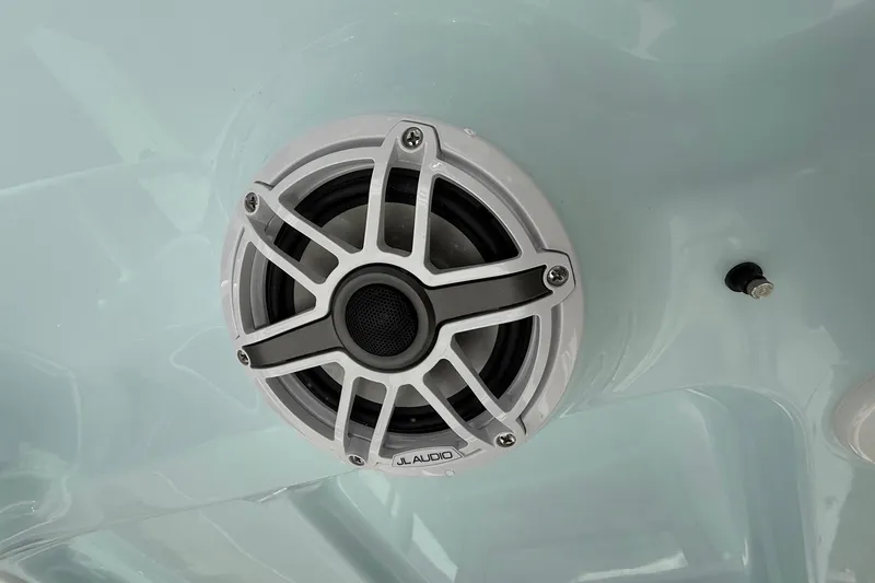Slide: The Image of JL Audio speaker on 2026 Sea Hunt Gamefish 30 Coffin Box boat. - 21
