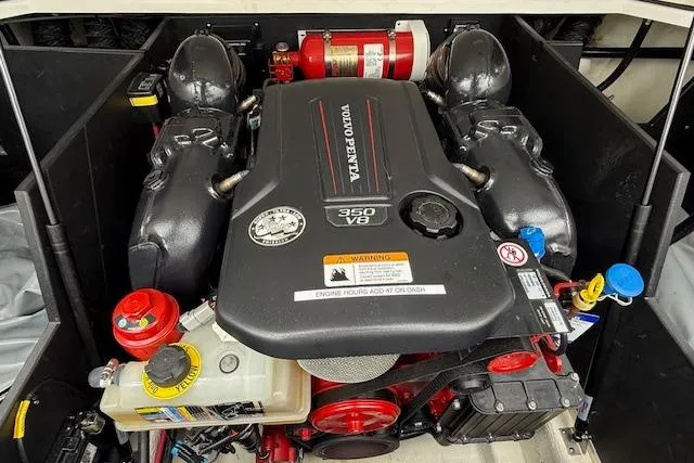 Slide: The Image of Volvo Penta 350 V8 engine in 2021 Regal LS4 Surf boat. - 27