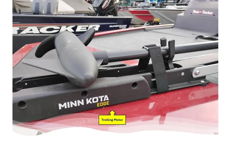 Slide: The Image of 2020 Tracker Bass Tracker Classic XL trailer hitch and winch detail. - 4