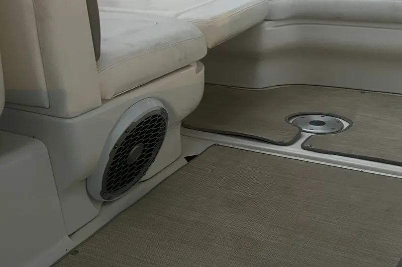 Slide: The Image of Interior of 2007 Sea Ray 260 Sundancer boat with seating and speaker. - 42