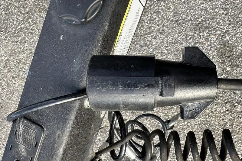 Slide: The Image of Trailer hitch connector on a 2018 Tahoe 215 Xi boat trailer. - 9