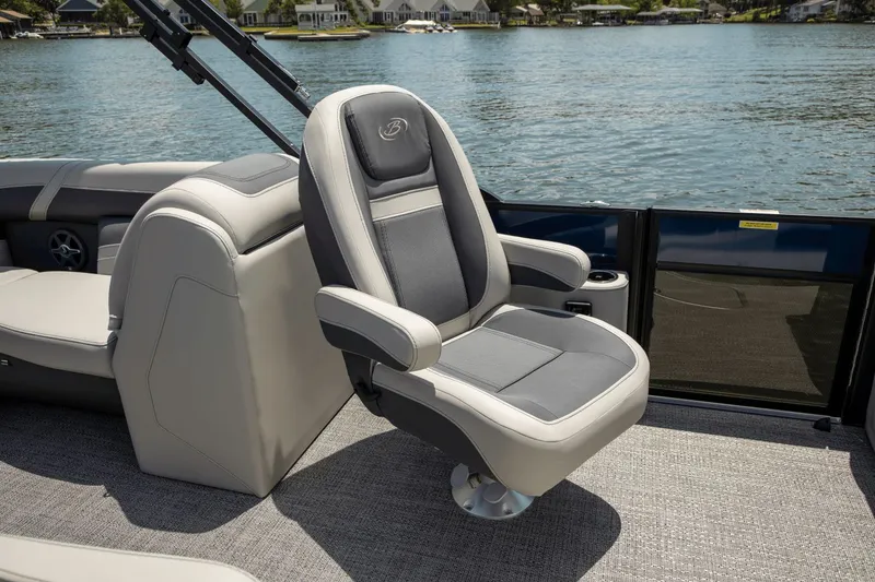 Slide: The Image of 2026 Barletta Cabrio 24 QC pontoon boat with luxurious design. - 3