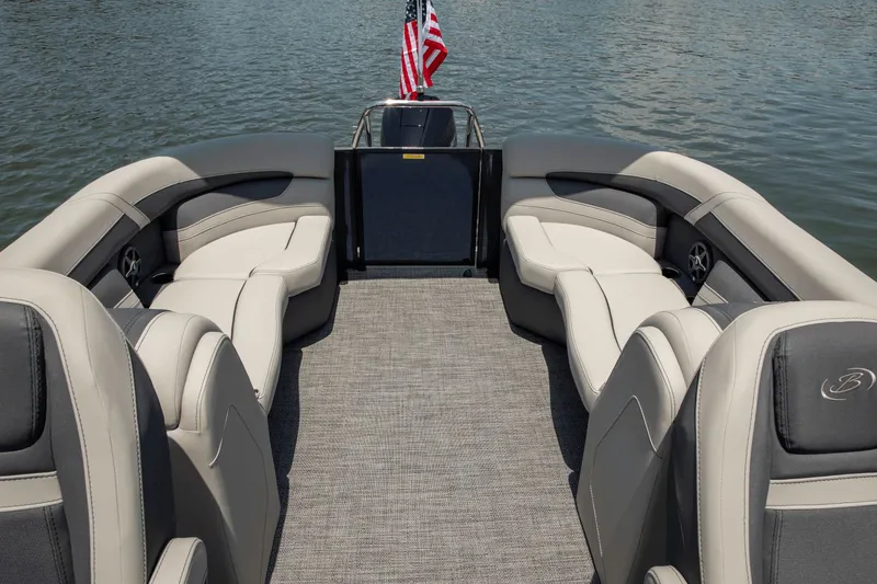 Slide: The Image of Aerial view of Barletta Cabrio 24 QC boat 2026. - 6