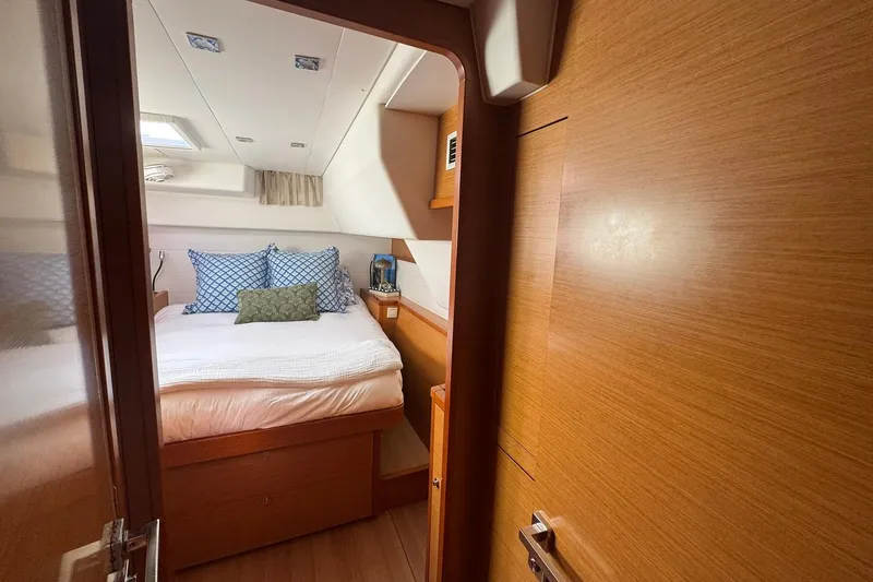 Slide: The Image of Sailing on a 2013 Lagoon 450 catamaran, ocean view from deck. - 38