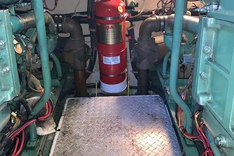 Slide: The Image of Engine Room Aft / Detroit 6-71 TIs - 34