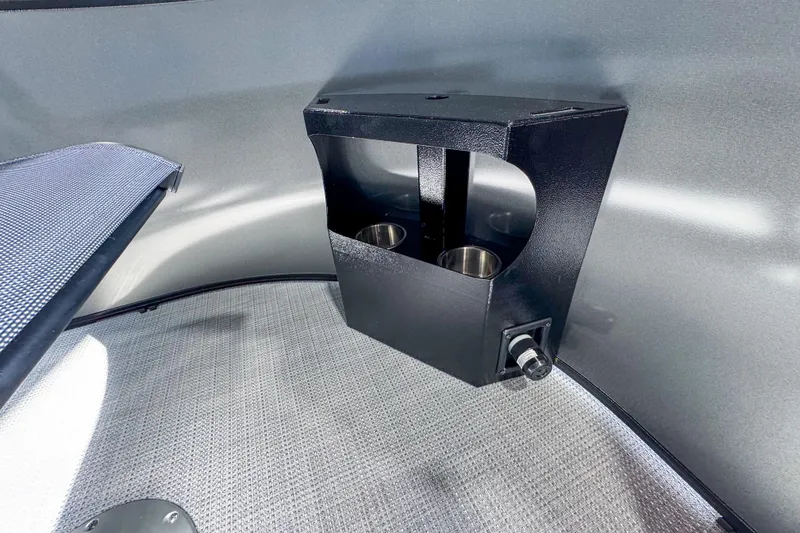 Slide: The Image of Interior of 2026 Veranda Vista 20F4 with cup holder and textured flooring. - 8