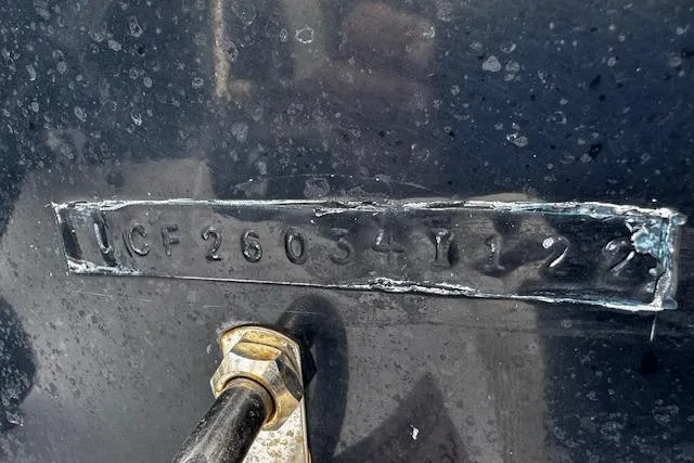 Slide: The Image of Hull identification number on a 2022 NorthCoast 230 Center Console boat. - 8