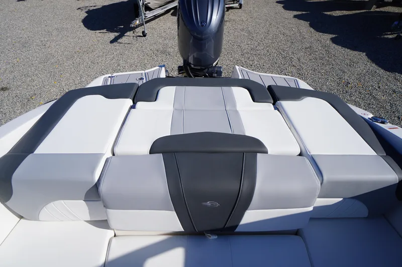 Slide: The Image of 2026 Chaparral 21 SSi OB boat with sleek, modern seating design. - 36