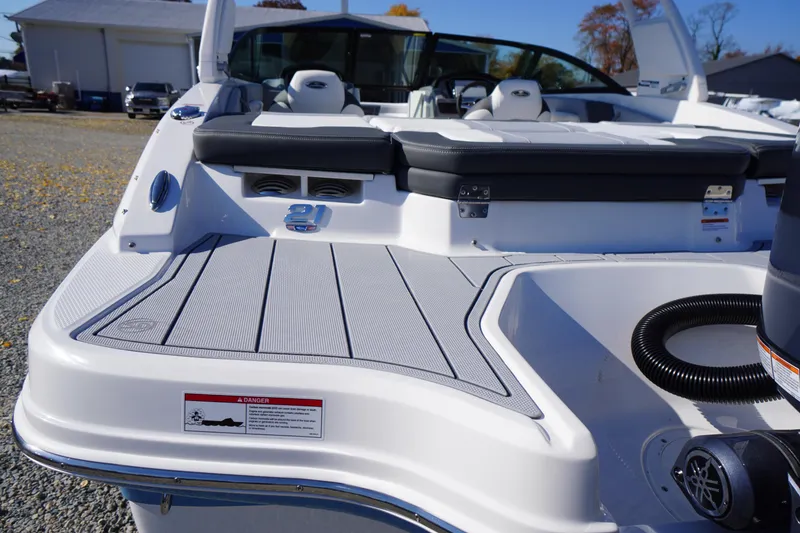 Slide: The Image of 2026 Chaparral 21 SSi OB boat with spacious deck and seating area. - 52