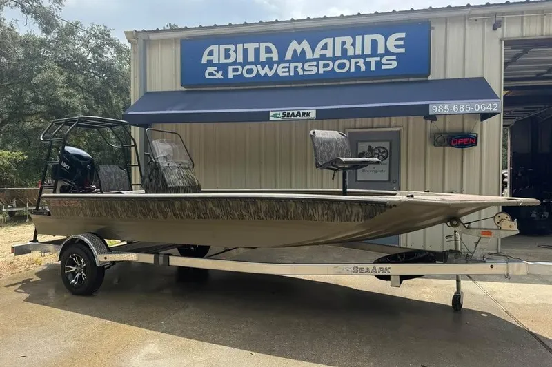 The Image of 2025 SeaArk Slayer Pro boat on trailer at Abita Marine & Powersports. - 1