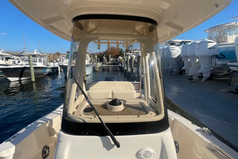 Slide: The Image of 2023 Grady-White Fisherman 236 boat docked at marina, clear sunny day. - 20