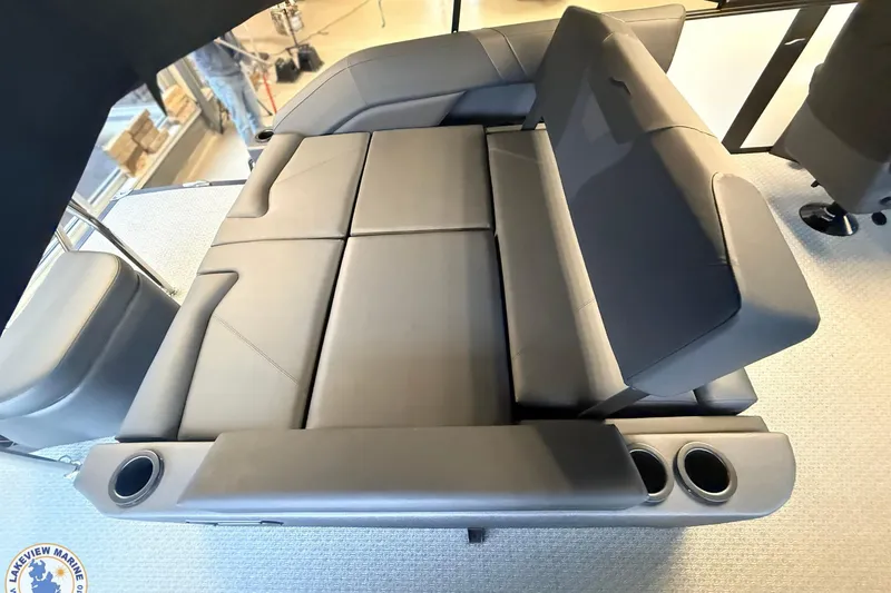 Slide: The Image of Luxurious Evotti 523CS 2026 boat seating with cup holders, showcasing modern design and comfort. - 14