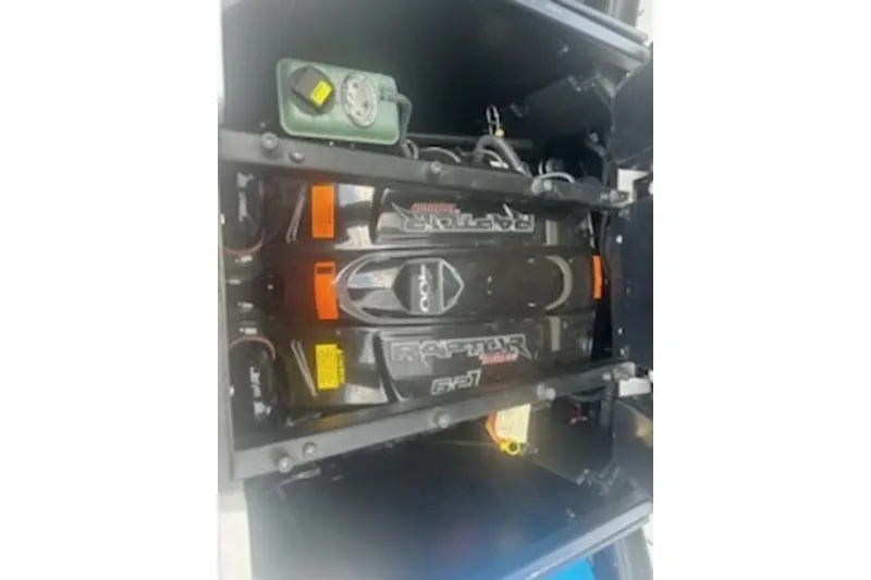 Slide: The Image of 2020 Tigé R23 boat engine, featuring Raptor 400 motor components. - 11