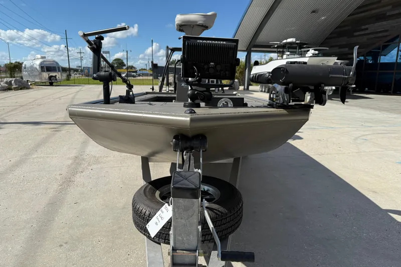 Slide: The Image of 2022 Gator Tail Extreme 1860cc boat on trailer, outdoor display. - 3