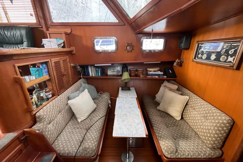 Slide: The Image of 1984 Tung Hwa Princess Aft Cabin interior with cozy seating and nautical decor. - 23