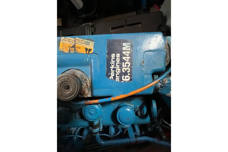 Slide: The Image of Perkins 6.3544M engine in 1984 Tung Hwa Princess Aft Cabin boat. - 44