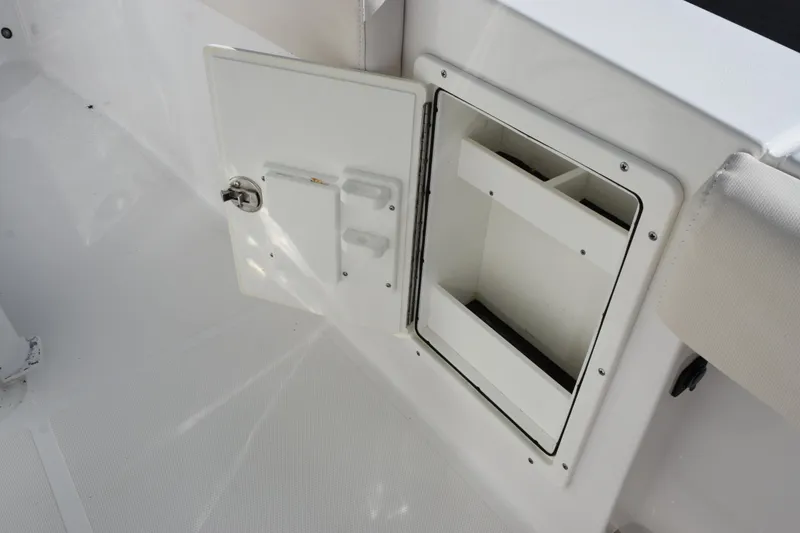Slide: The Image of Open storage compartment on 2020 Sea Hunt Gamefish 27 Forward Seating boat. - 25