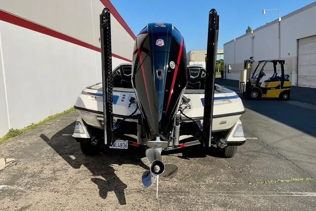 Slide: The Image of 2023 Ranger Z520R Ranger Cup Equipped boat, rear view, parked outdoors. - 7