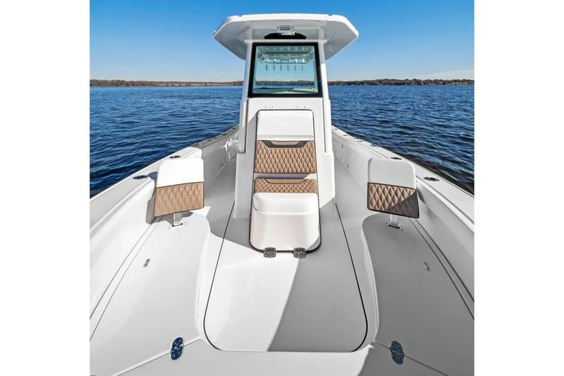 Slide: The Image of Manufacturer Provided Image: 2026 Blackfin 262 HB boat on calm water, featuring sleek design and comfortable seating. - 3