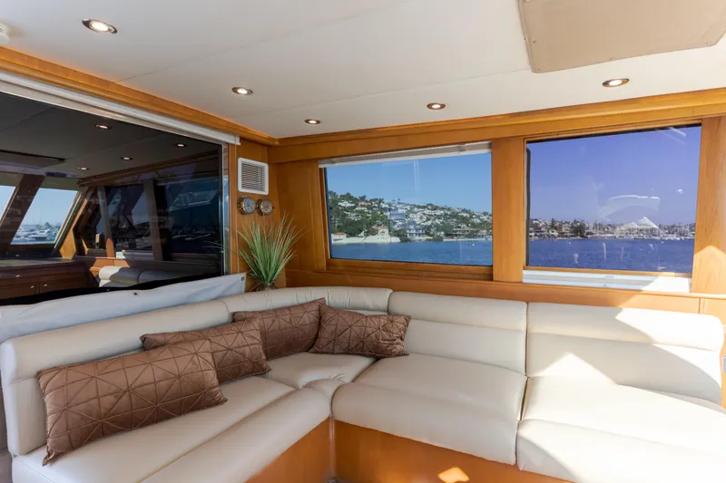 Slide: The Image of Luxurious interior of 1997 Fobes Cooper Pilthouse yacht with scenic water view. - 34